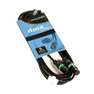 Przewód DMX 5m 3 PIN z OZNACZENIEM - AC-DMX3/5