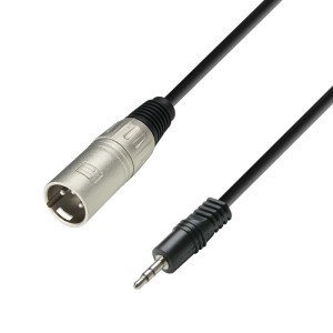 Adam Hall przewód K3 BWM jack3,5mm - XLR męski 3m 