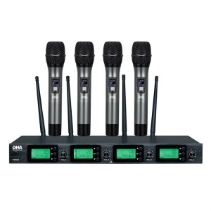 DNA RV-4 zestaw bezprzewodowy 4 mikrofony doręczne do szkoły