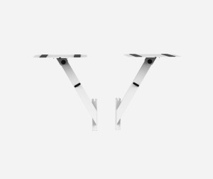 Humpter CUBE Side Shelves 90 White