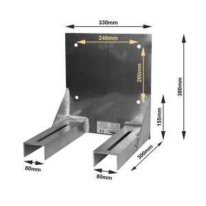 Duratruss DT-34 Uchwyt Ścienny do Konstrukcji Aluminiowej – Wall Mount