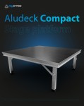 ALUSTAGE Podest AluDeck Compact 1x1m – Teleskopowe Nogi, Wysokość 40-60cm