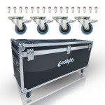  EVOLIGHTS LUMEN ROTO CASE 4IN1 skrzynia transportowa na 4 ruchome efekty oświetleniowe akcesoria 4 kółka mechanizm blokady 