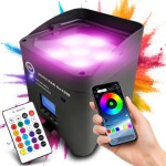  LIGHT4ME ACCU PAR 6x10W RGBWAUV akumulatorowy reflektor par oświetlenie dekoracyjne LED DMX W-DMX Wi-Fi aplikacja mobilna 8800 mAh pilot bezprzewodowy 