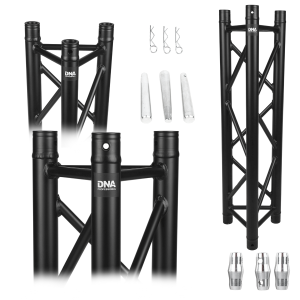  DNA TB3 150 kratownica sceniczna trawers na oświetlenie aluminiowa trójkątna czarna 50x2 mm 1,5 m 