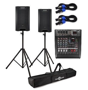 Zestaw nagłośnieniowy dla szkoły i instytucji – 2x LD Systems ICOA 12 + powermikser Bluetooth