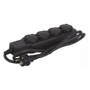 Showtec Multisocket Schuko 4-way IP-20, 16A max.