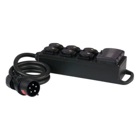 PCE MPD-616 CEE 32A rozdzielnia prądowa 6 Schuko IP54