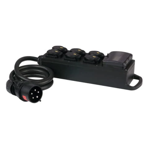PCE MPD-616 CEE 32A rozdzielnia prądowa 6 Schuko IP54