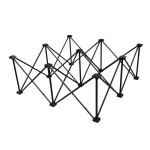 Alustage Nogi do podestu spider 1x1 - 60cm CZARNE 