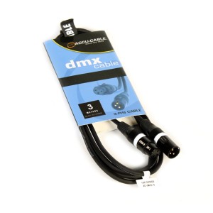 Przewód DMX 3m 3 PIN z OZNACZENIEM - AC-DMX3/3