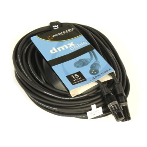 Przewód DMX 15m 3 PIN z OZNACZENIEM - AC-DMX3/15