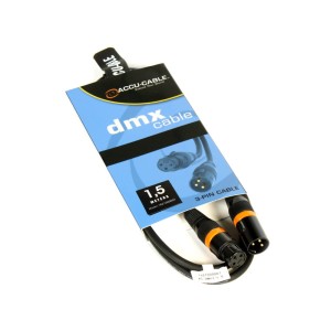 Przewód DMX 1,5m 3 PIN z OZNACZENIEM - AC-DMX3/1,5 