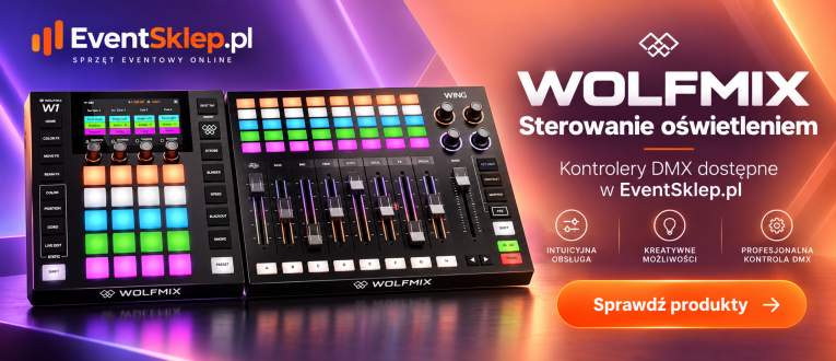 WOLFMIX kontrolery DMX do sterowania oświetleniem scenicznym – EventSklep.pl