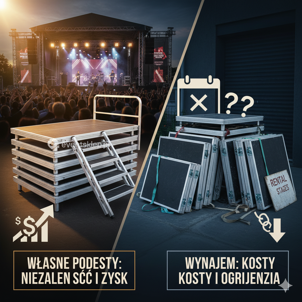 Dlaczego warto kupić własne podesty sceniczne zamiast wynajmować?
